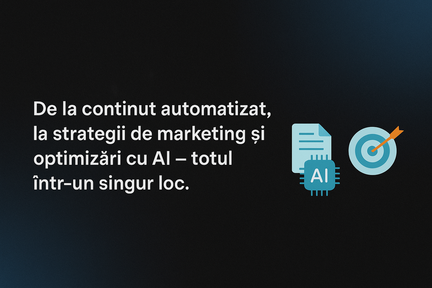 Ilustrație digitală cu rețea AI simbolizând automatizări de marketing