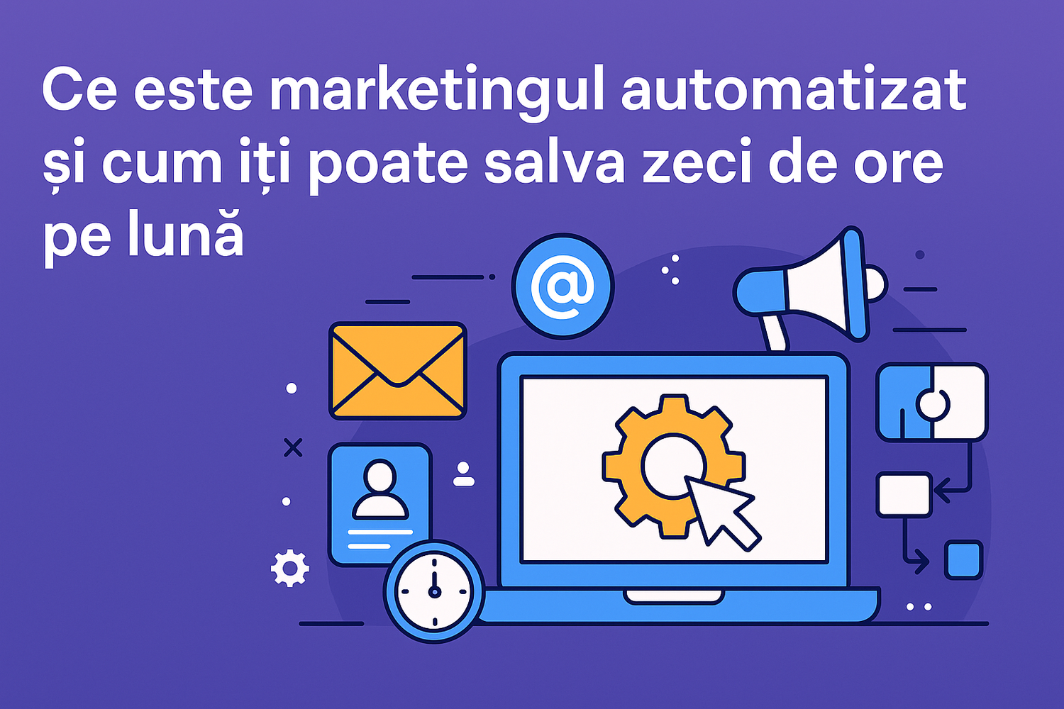 Descoperă cum funcționează marketingul automatizat și cum te ajută să economisești timp, bani și energie în afacerea ta.